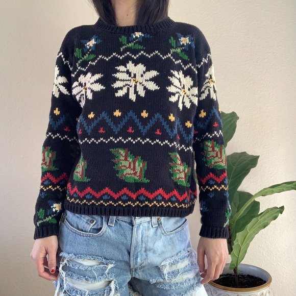 Vintage Eddie Bauer Chunky Knit Sweater - Picture 4 of 5